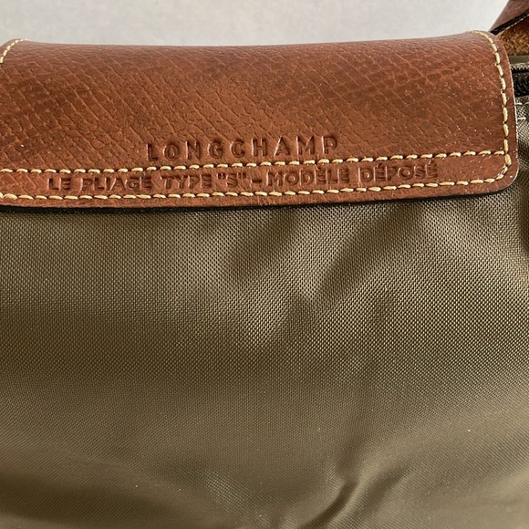 Longchamp Le Pliage Type “S” - Modèle Dépose Olive Green & Saddle Brown … - Picture 4 of 12